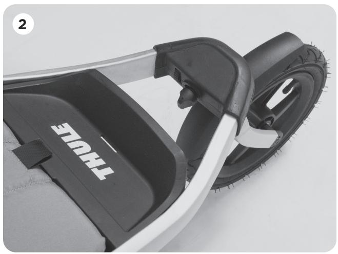 THULE GLIDE 2 S RUNNING  -  URBAN GLIDE 2 RUNNING -  URBAN GLIDE 2 S RUNNING - ADJUSTING THE FRONT WHEEL - 2