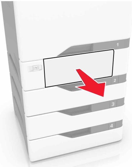 LEXMARK CS510DE - CS517DE - Bourrage papier dans les tiroirs - 1