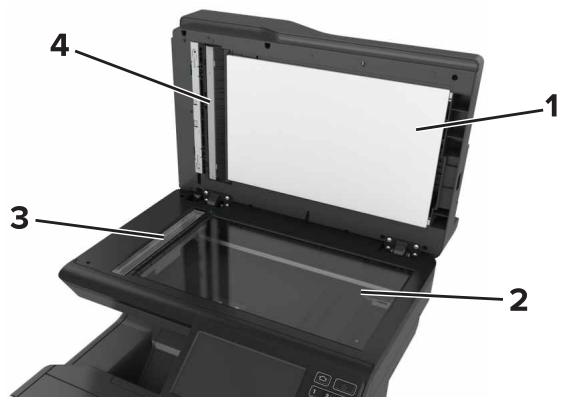 LEXMARK CS510DE - CS517DE - Nettoyage de la vitre du scanner - 2