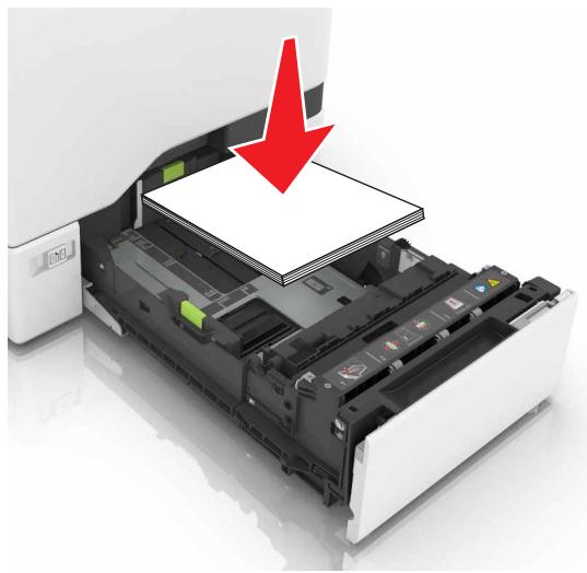 LEXMARK CS510DE - CS517DE - Chargez le papier correctement - 2