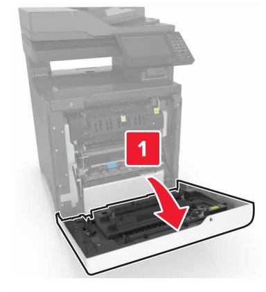 LEXMARK CX725D - CX727DE - Bourrage papier dans le réceptacle standard - 3