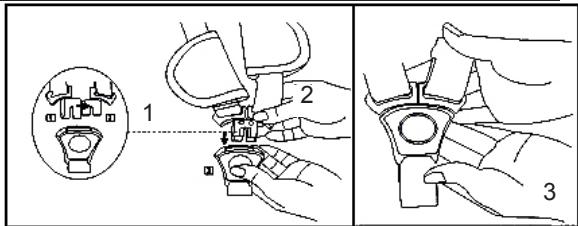 BAMBISOL SHOPPER - AVERTISSEMENT: Vérifiez toujours que toutes les sangles du harnais sont solidement en place à plat et bien tendues sur le corps du bébé. Aucune sangle ne doit être vrillée que se soit devant ou derrière le siège. - 5