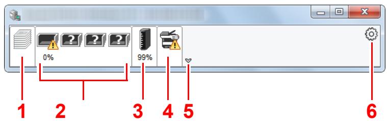 KYOCERA ECOSYS M2540 - Aperçu rapide de l'etat - 1