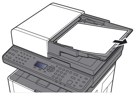 KYOCERA ECOSYS M2540 - Retirer les originaux du plateau des originaux. - 1