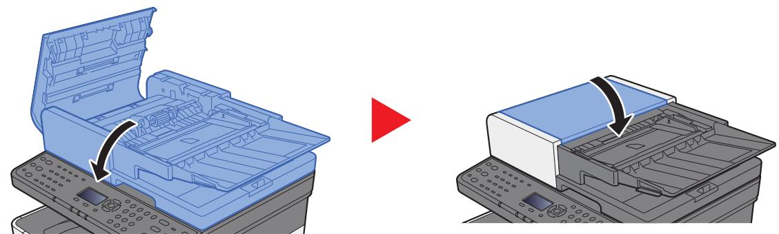 KYOCERA ECOSYS M2540 - Retirer les originaux à l'intérieur du chargeur de documents. - 2