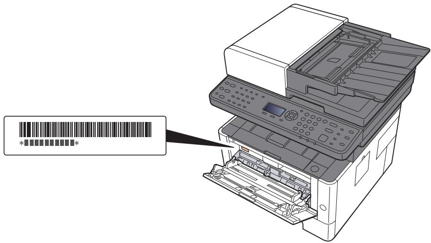 KYOCERA ECOSYS M2135DN - Vérification du numéro de série de l'équipement - 1