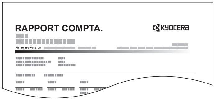 KYOCERA ECOSYS M2135DN - Imprimé rapport compteurs - 1