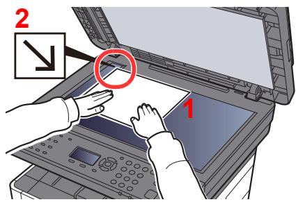KYOCERA ECOSYS M2135DN - Mise en place des originaux sur la glace d'exposition - 1
