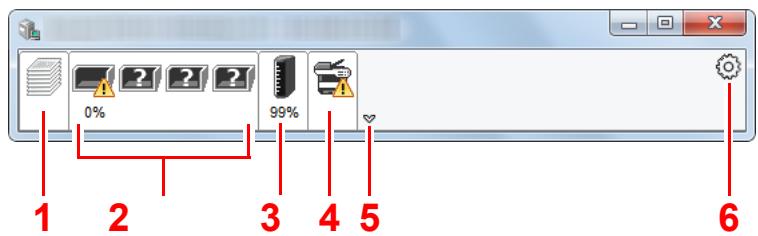 KYOCERA ECOSYS M2135DN - Aperçu rapide de l'état - 1