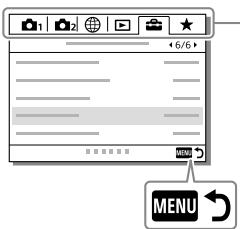 SONY ALPHA 6400 - Using MENU items - 2