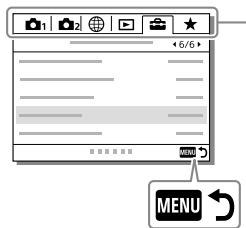 SONY ALPHA 6400 - Utilisation des éléments du MENU - 2