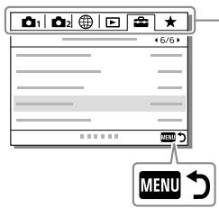 SONY ALPHA 6400 - Utilizar itens do MENU - 2