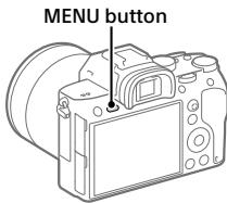 SONY ALPHA A7 III - Using MENU items - 1