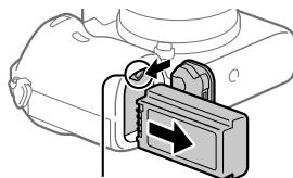 SONY ALPHA A7 III - Pour retirer la batterie - 1