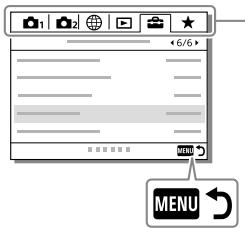 SONY ALPHA A7 III - Verwendung von MENU-Posten - 2