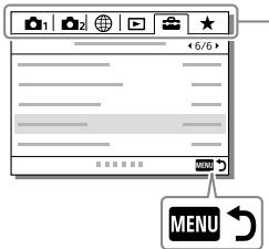 SONY ALPHA A7 III - Utilisation des éléments du MENU - 2
