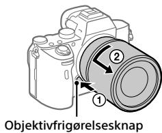 SONY ALPHA A7 III - Sådan fjernes objektivet - 1