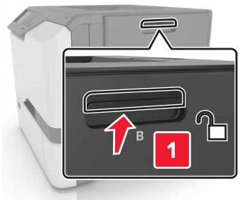 LEXMARK CS410 - CS417DN - Ouvrez la porte B. - 1