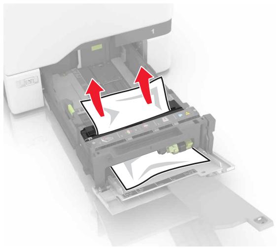 LEXMARK CS410 - CS417DN - Bourrage papier dans le chargeur multifonction - 1
