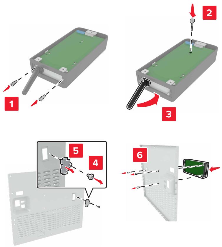 LEXMARK CS410 - CS417DN - Installation d'un port de solutions interne - 4