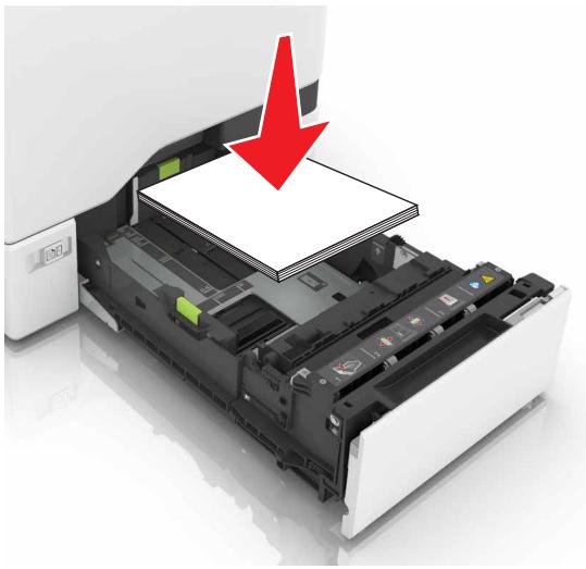 LEXMARK CS410 - CS417DN - Chargez le papier correctement - 2