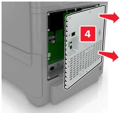 LEXMARK MS810 - MS811 - MS812D - MS817DN - MS818DN - Installation d'une carte mémoire - 4