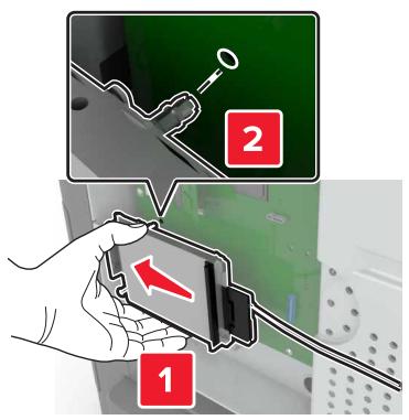 LEXMARK MS810 - MS811 - MS812D - MS817DN - MS818DN - Installation d'un disque dur sur l'imprimante - 5