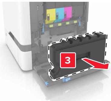 LEXMARK MS810 - MS811 - MS812D - MS817DN - MS818DN - Remplacement de la bouteille de récupération de toner - 6