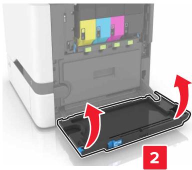 LEXMARK MS810 - MS811 - MS812D - MS817DN - MS818DN - Insérez la bouteille de réception de toner. - 17