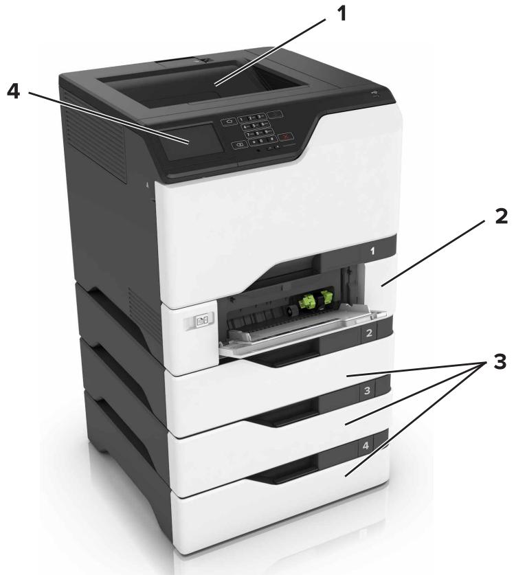 LEXMARK CX317DN - Configurations de l'imprimante - 3