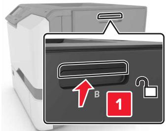 LEXMARK CS720DE - CS725 - CS727DE - CS728DE - Ouvrez la porte B. - 1