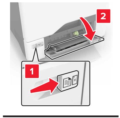 LEXMARK CS720DE - CS725 - CS727DE - CS728DE - Ouvrez le chargeur multifonction. - 1