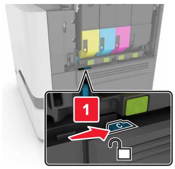 LEXMARK CS720DE - CS725 - CS727DE - CS728DE - Ouvrez la porte C. - 1
