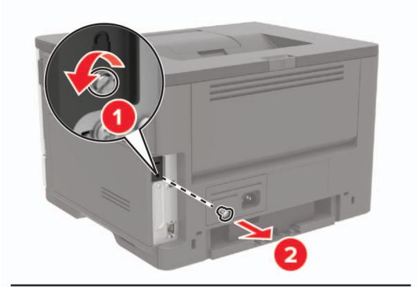 LEXMARK CX410 - Accès à la carte logique - 2