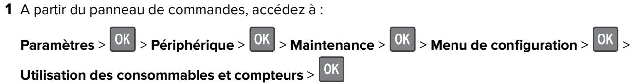 LEXMARK MX421ADE - Remplacez la cartouche, zone d'impression inadaptée - 1