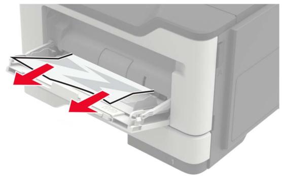 LEXMARK MX421ADE - Bourrage papier dans le chargeur multifonction - 1
