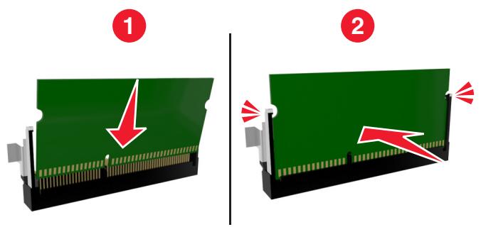 LEXMARK CX820 - CX825 - CX827DE - Installation d'une carte mémoire - 4