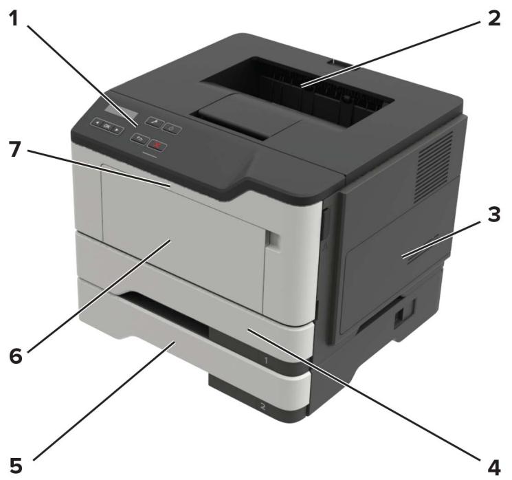 LEXMARK CX820 - CX825 - CX827DE - Configurations de l'imprimante - 3