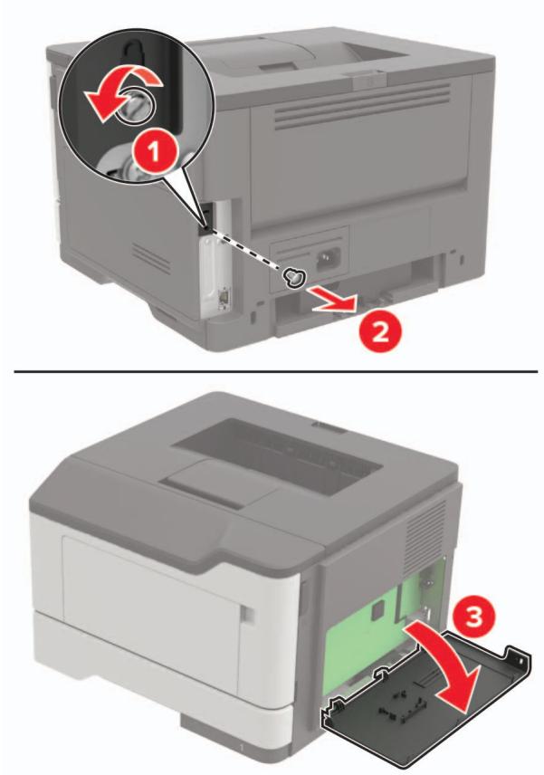 LEXMARK CX820 - CX825 - CX827DE - Installation d'une carte en option - 2