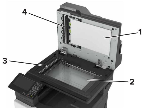 LEXMARK CX510 - CX517DE - Nettoyage de la vitre du scanner - 2
