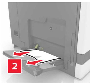 LEXMARK CX921DE - CX922DE - CX923DTE - CX923DXE - CX924DTE - CX924DXE - Bourrage de papier dans le chargeur multifonction - 2