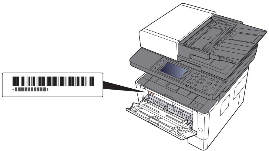 KYOCERA ECOSYS M2635DN  -  ECOSYS M2640IDW - Vérification du numéro de série de l'équipement - 1