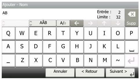 KYOCERA ECOSYS M2635DN  -  ECOSYS M2640IDW - Écran de saisie en minuscules - 2