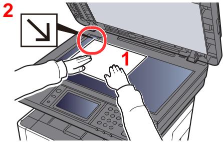 KYOCERA ECOSYS M2635DN  -  ECOSYS M2640IDW - Mise en place des originaux sur la glace d'exposition - 1