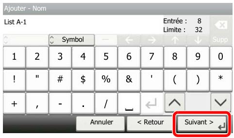 KYOCERA ECOSYS M2635DN  -  ECOSYS M2640IDW - Enregistrer les caractères saisis. - 1