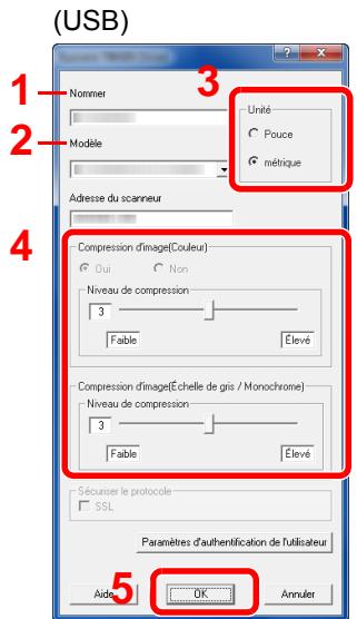 KYOCERA ECOSYS M2635DN  -  ECOSYS M2640IDW - Configurer le pilote TWAIN. - 2