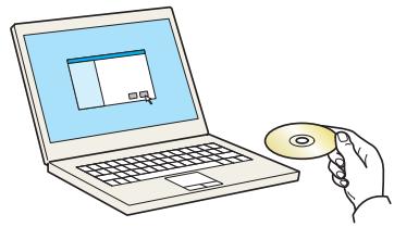 KYOCERA ECOSYS M2635DN  -  ECOSYS M2640IDW - Insérer le DVD. - 1