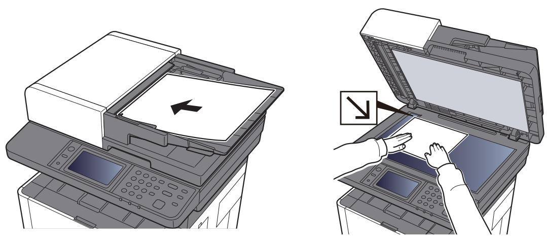 KYOCERA ECOSYS M2040DN - Mettre en place les originaux. - 1
