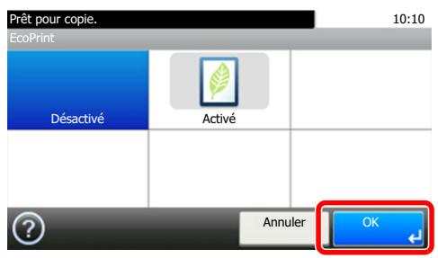 KYOCERA ECOSYS M2040DN - Utilisation de la touche [Entrée] - 1