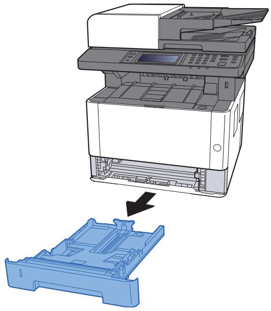 KYOCERA ECOSYS M2040DN - Sortir entièrement le magasin de la machine. - 1